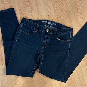 American Eagle Outfitters Women's Deep Indigo Skinny Jeans